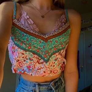 colorful crop top